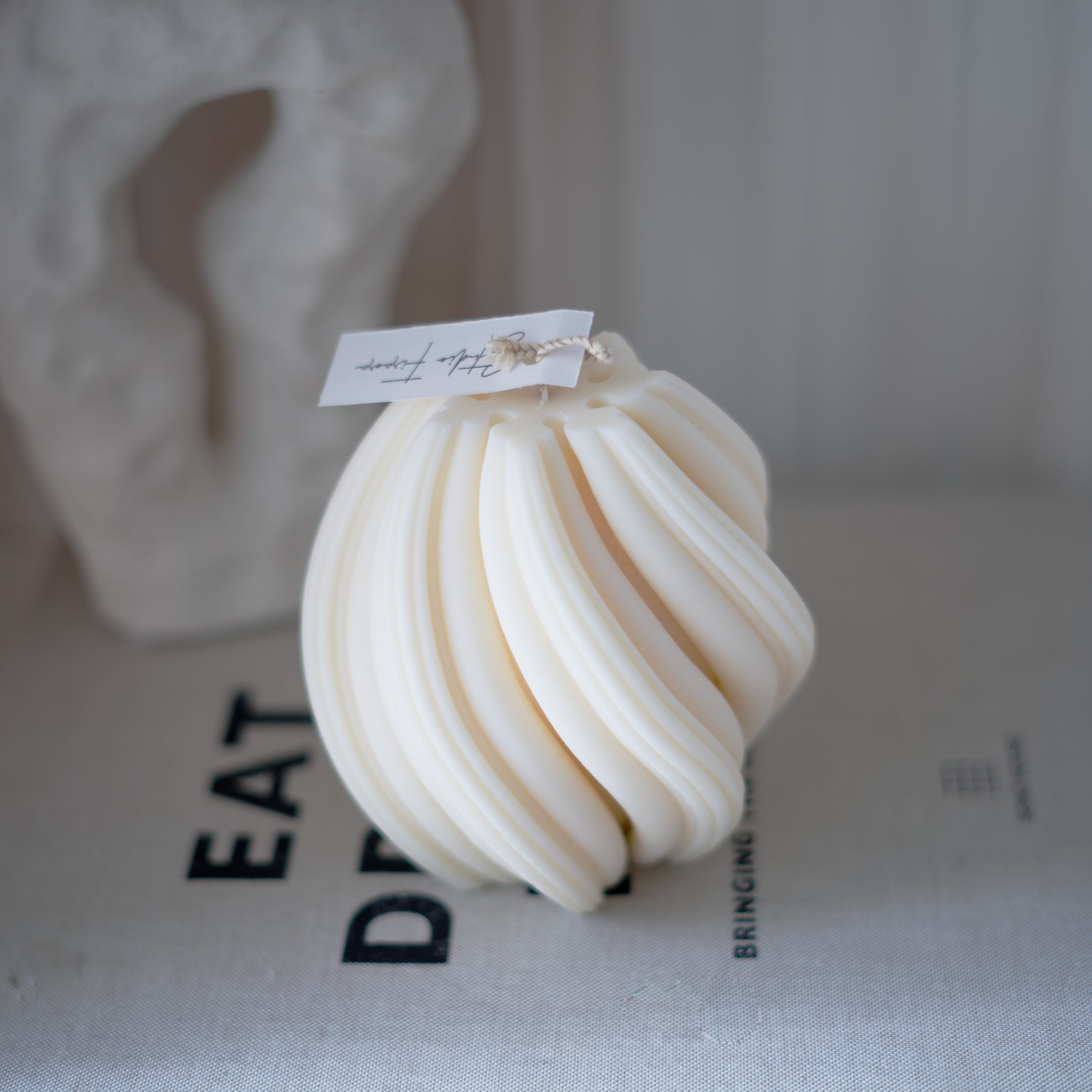 bougie naturelle non parfumée