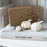 Coffret Petites Citrouilles - cire de soja